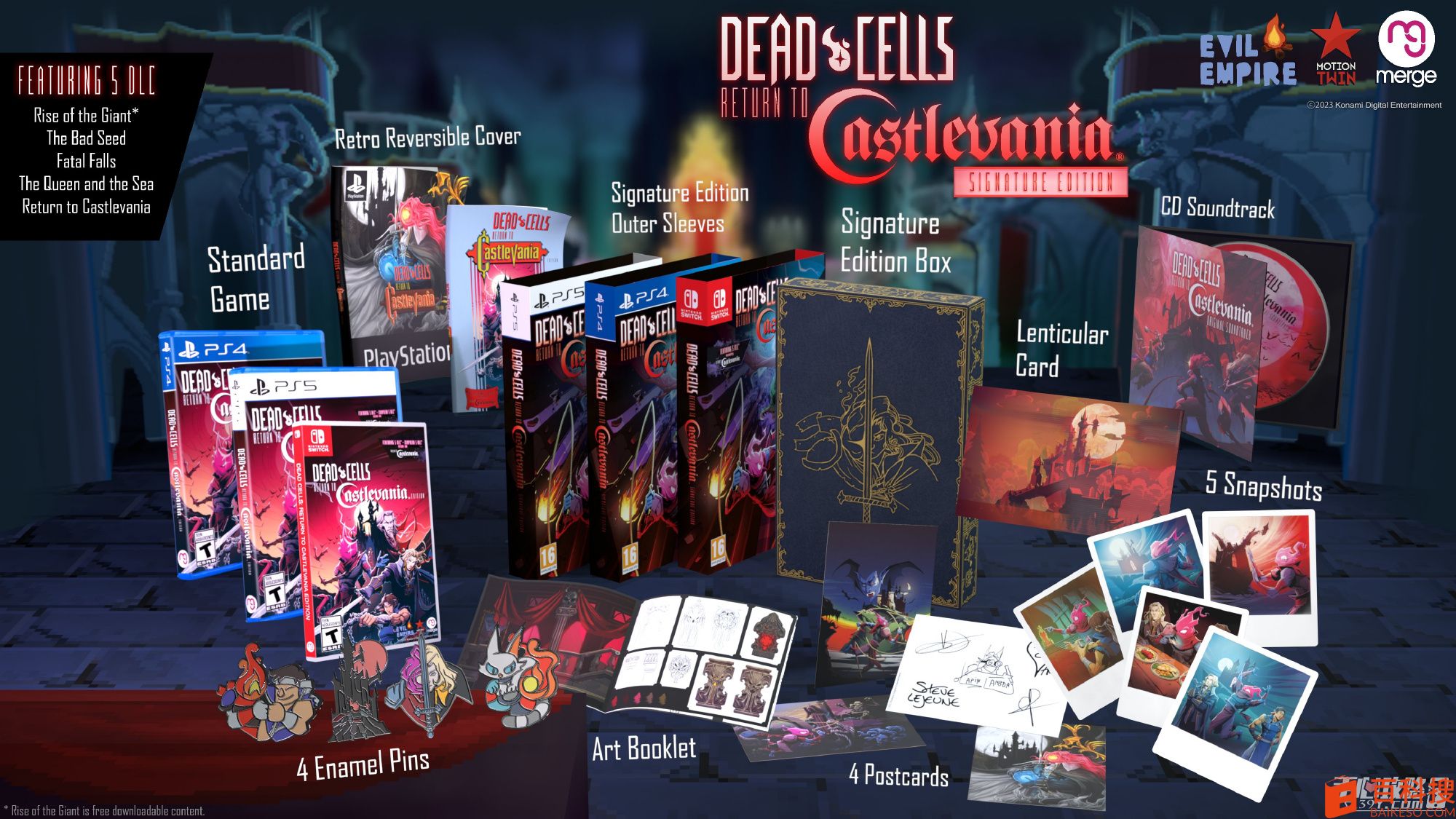 死亡细胞重返恶魔城实体版将于8月11日发售